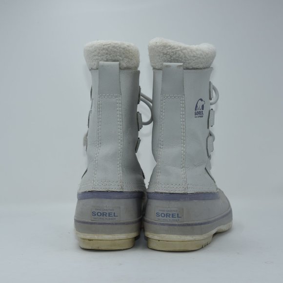 Sorel 1964 Pac Winter Snow Boots Womens Size 7  White Rubber Waterproof - Picture 9 of 9
